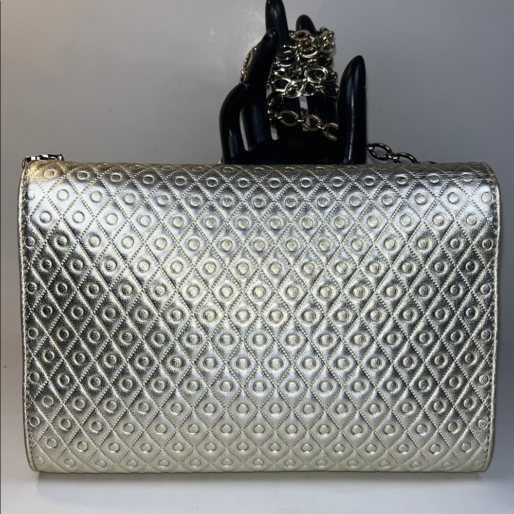 Authentic TOD’S ‘Signature’ Crossbody/Shoulder Bag ~ in Metallic Gold Leather - Picture 5 of 17